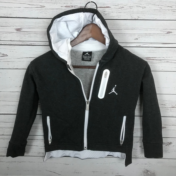 Jordan Other - Jordan Gray & White Full Zip Sweatshirt  - X2